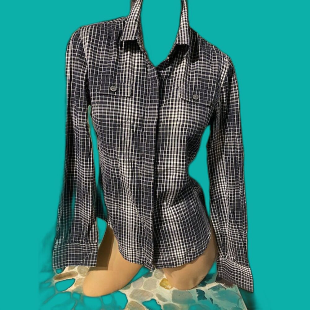 Calvin Klein plaid Button Up XS